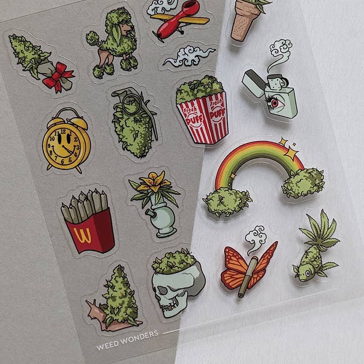 Useless Treasures - Wholesale Sticker - Weed Wonders | Stickers Sheet2