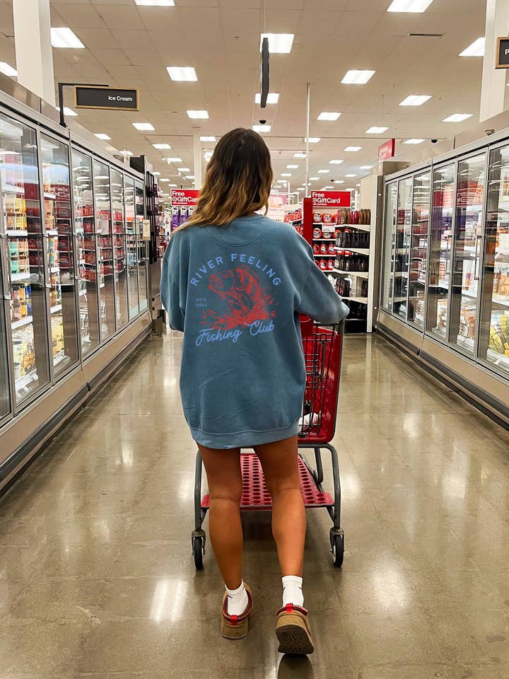 Fishing River Garment-Dyed Sweatshirt & Tshirt Nature Gift for wholesale by Monday Muse