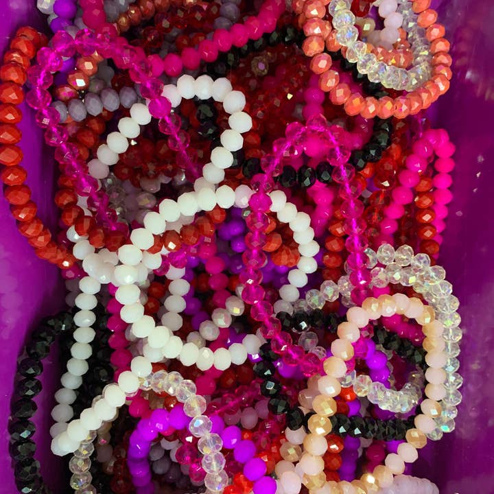 Valentines Bead Bracelet Bundles for wholesale by Sparkly South Wholesale