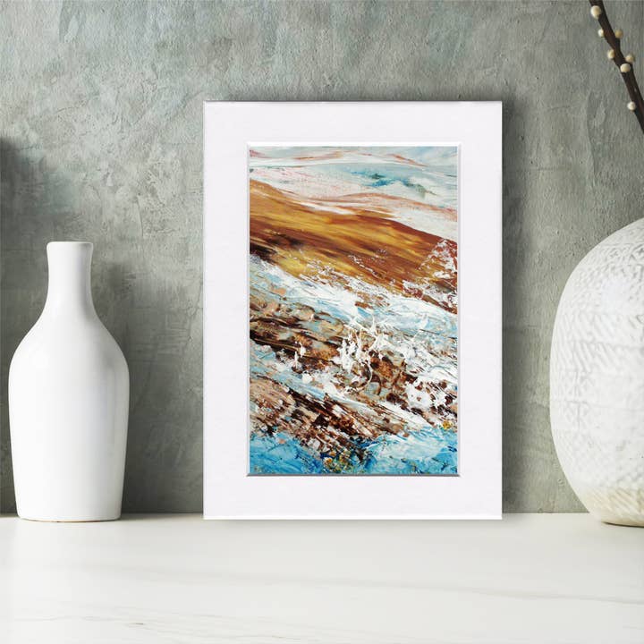 Fine Art For Small Spaces - Wholesale Art Print - Lakeshore 6 Waterscape Landscape Nature Art Mini Print