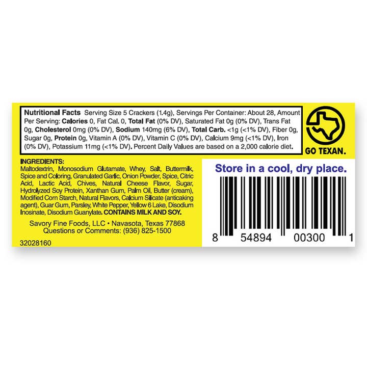 Savory Fine Foods LLC - Wholesale Crackers - Savory Party Cracker Seasoning - Classic Original (25 count)2
