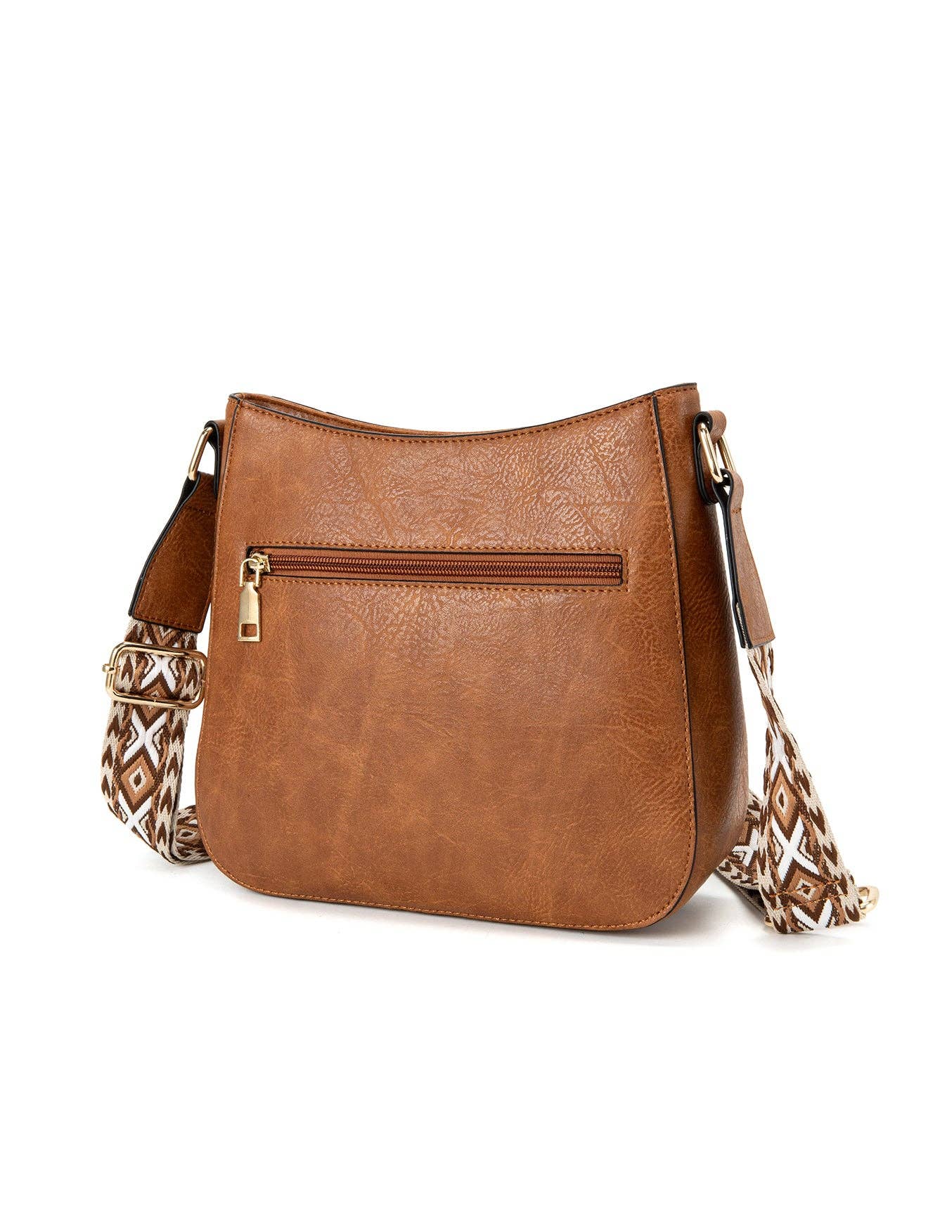 Tan ROCHELLE VEGAN SHOULDER/XBODY BAG- XB-2361-TAN- NEW IN for wholesale on Faire3