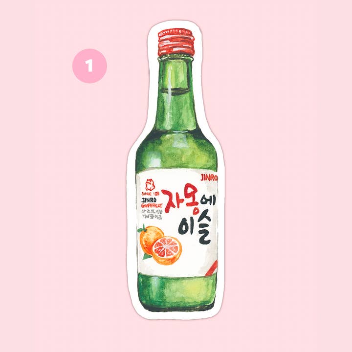 Adhesivo de pomelo y soju, brillante para venta al por mayor de Tonton Art