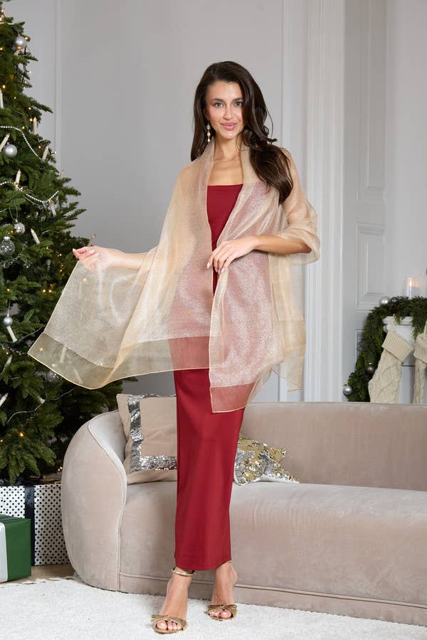 SAACHI - Vente Écharpe – femme - Écharpe Silk Glimmer39