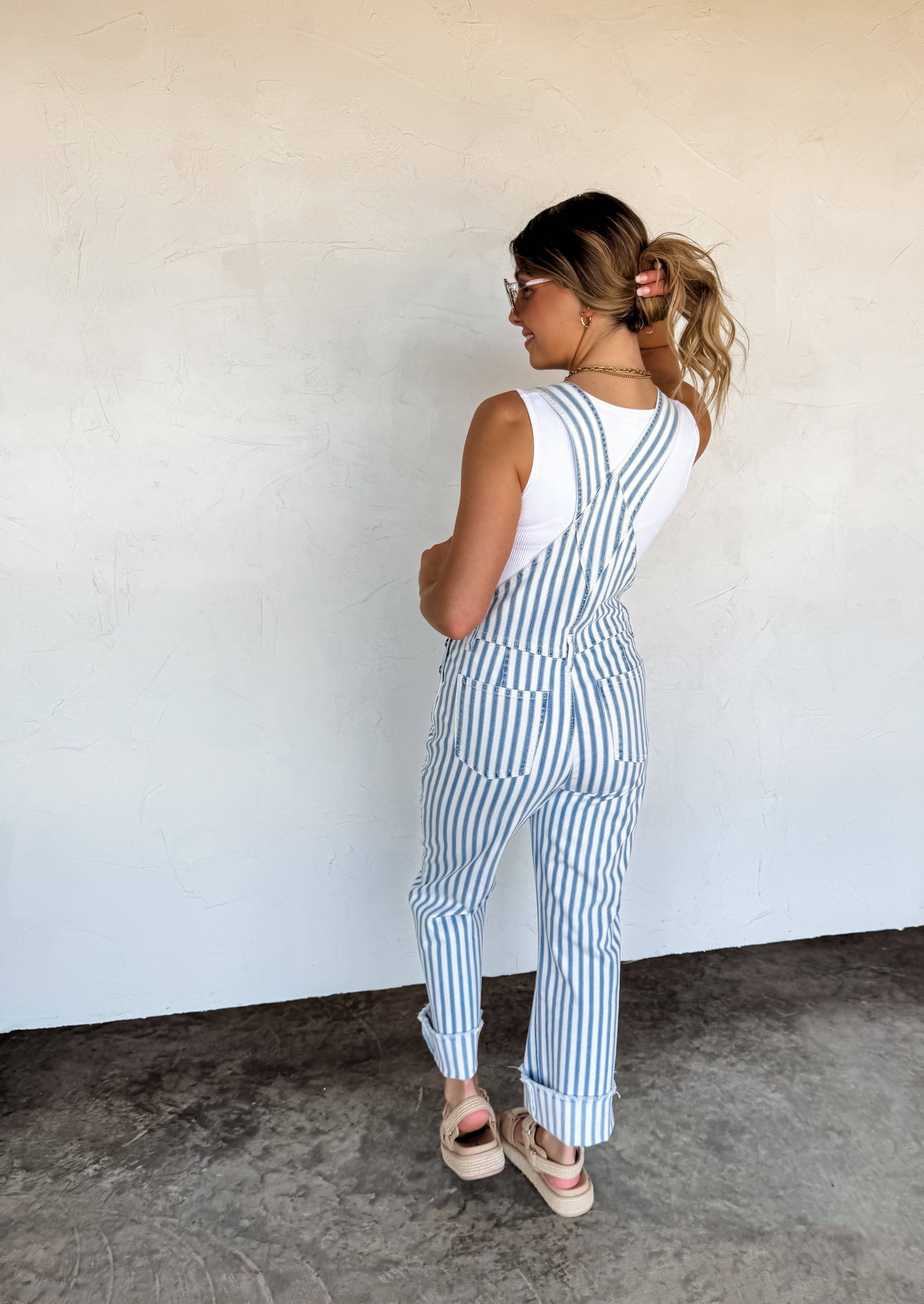 BLAKELEY - Wholesale Overalls - Women's - DAHLIA STRIPE OVERALLS7