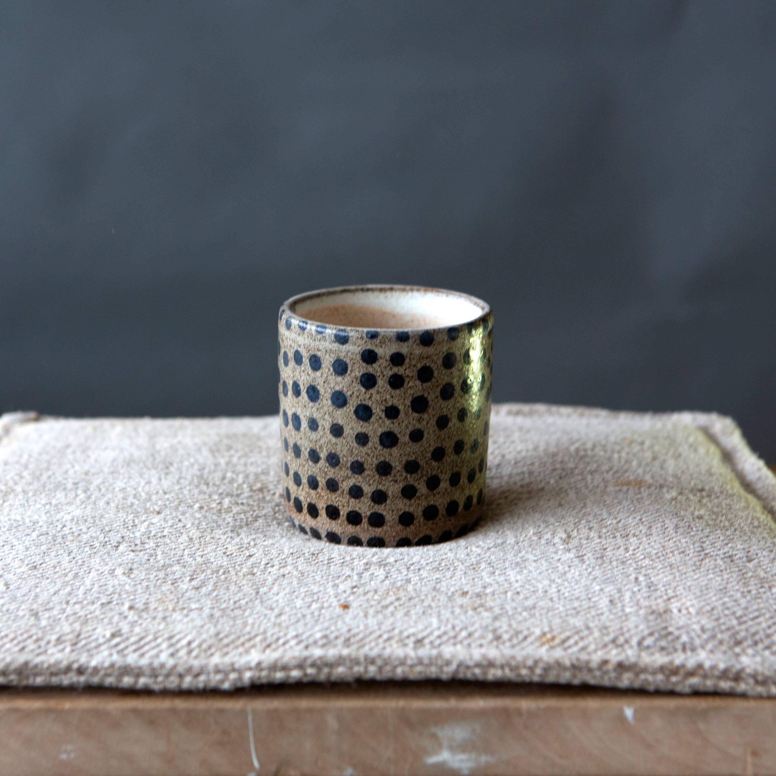 Black Grey Polka Dot Tumblers for wholesale on Faire0
