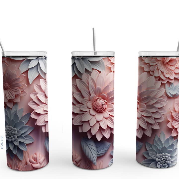 3D Blue and Pink Subl Transfer for wholesale by Fun-R-We Creations & Co. Ltd.