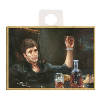 SJT Enterprises, Inc. - Wholesale Magnet - Scarface - Al Pacino leaning back with cigar in hand