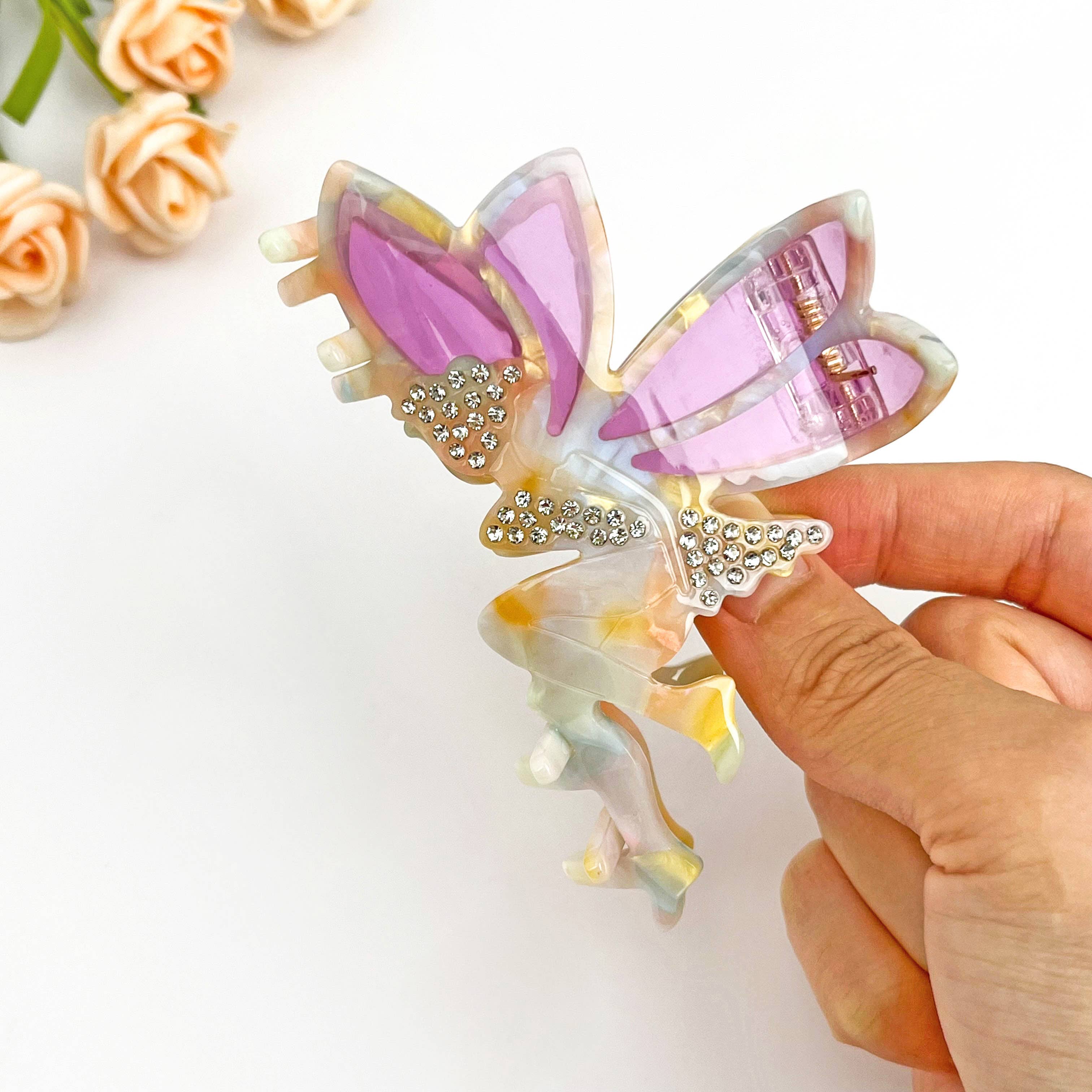 TheDivaSoap - Vente Pince à cheveux – femme - Pince à cheveux fée fleur délicate6