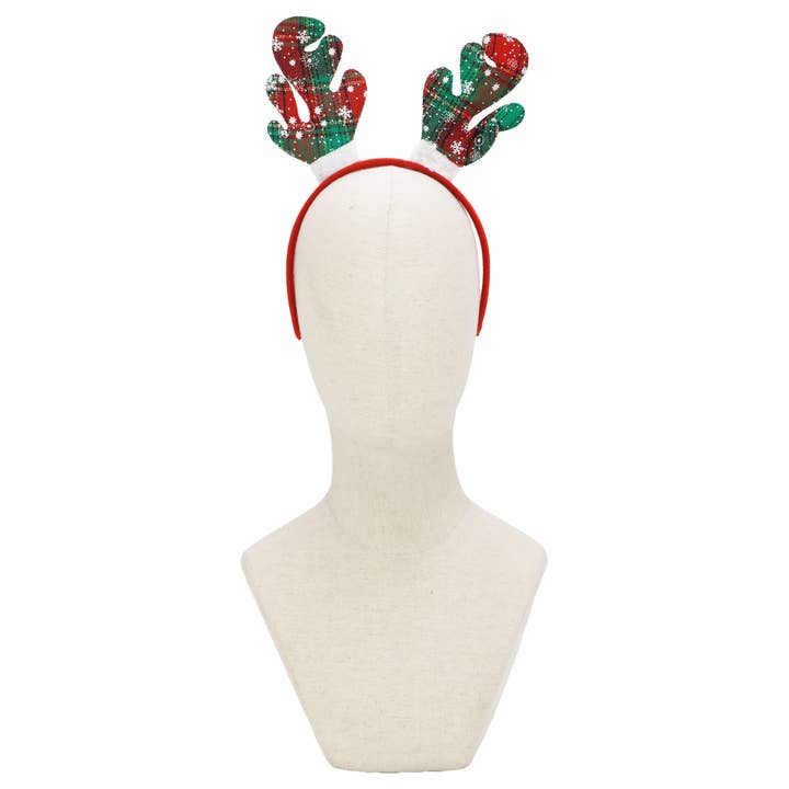 ASSORTED Kitsch Christmas Reindeer Antler Hairband for wholesale on Faire5