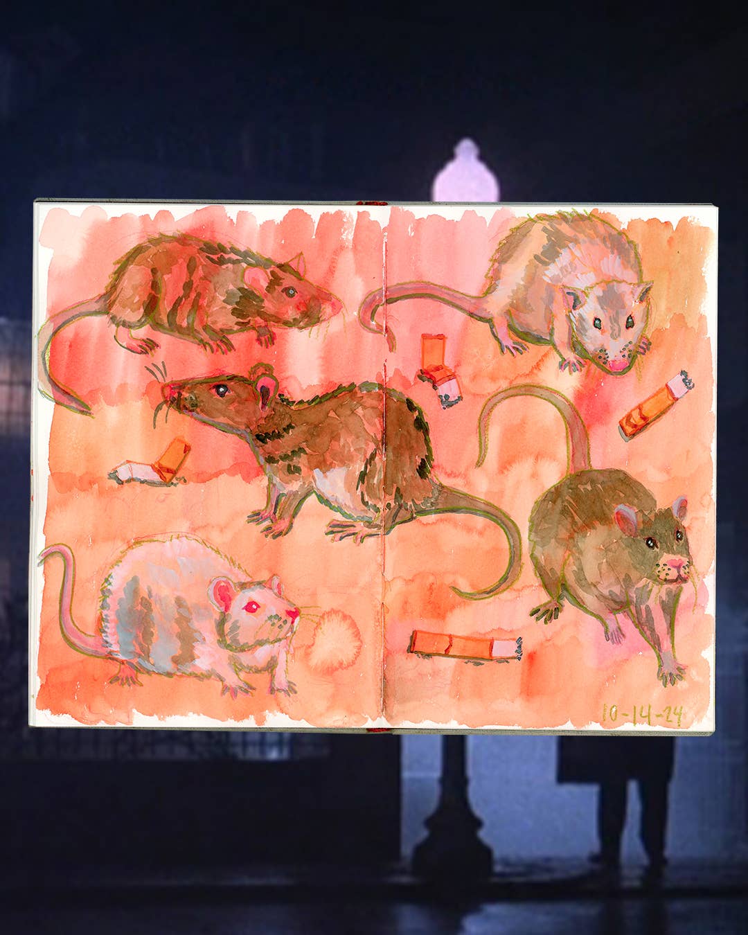 Refuge Studios Iowa City - Wholesale Art Print - CigaRat Giclée Print