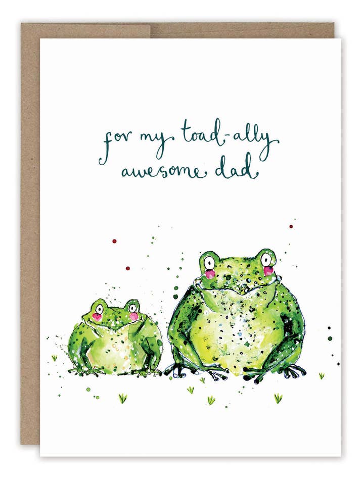 Toad-ally Awesome Dad Father's Day Card for wholesale by Biely & Shoaf