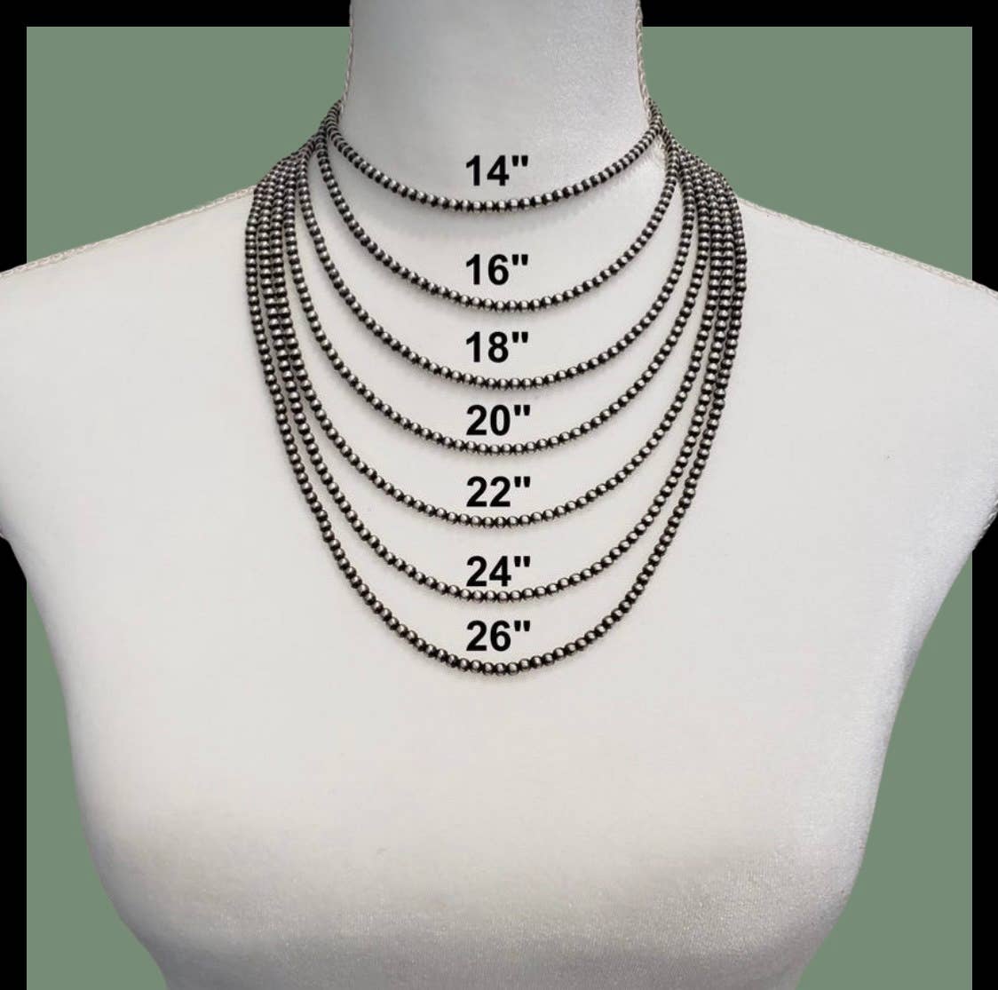 Ella Elisabeth Designs - Wholesale Beaded/Pearl Necklace - Handcrafted 8 mm Stamped Navajo Pearl Beaded Necklace4