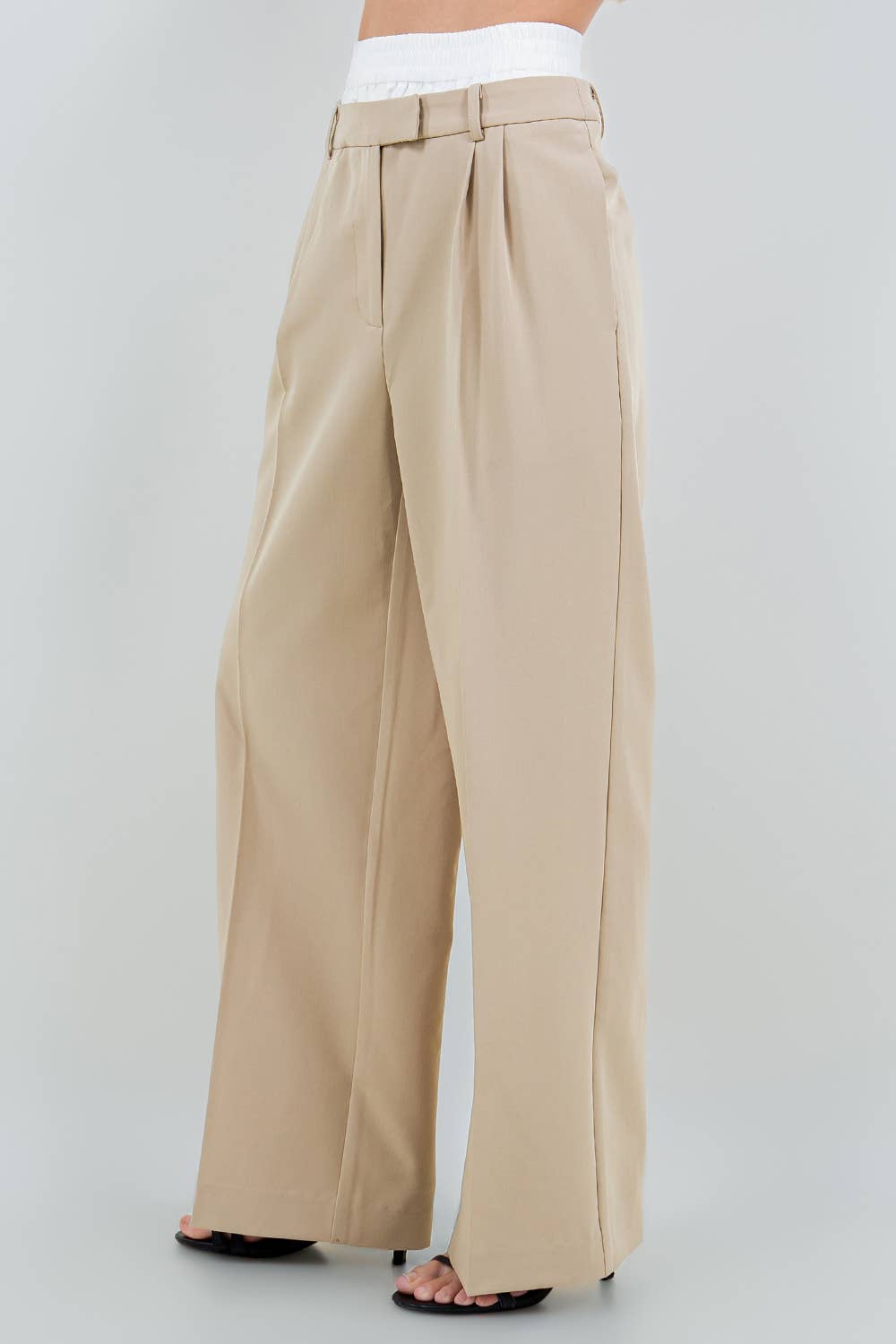 Whiteroom+Cactus - Wholesale Broek - Dames - DUBBELLAAGSE BROEK1