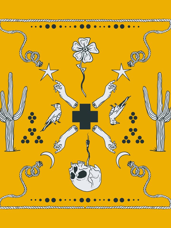 Bandana Yellow Teeth (Hopnonymous) for wholesale by Pop Americana