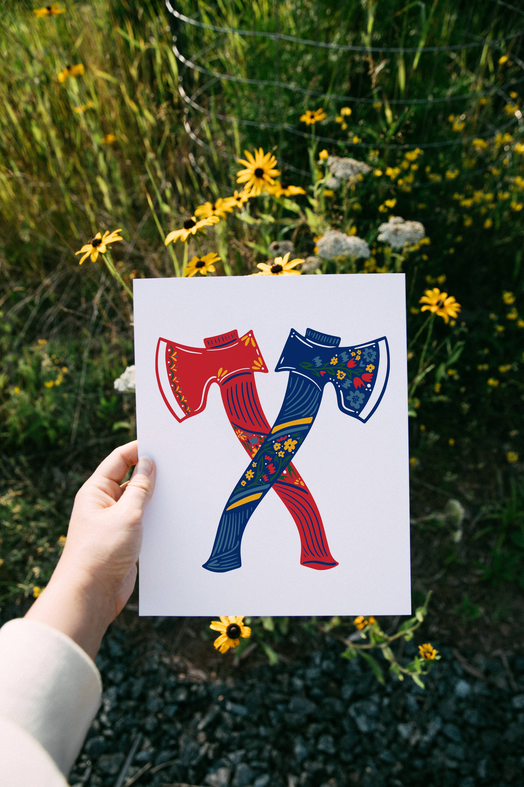 Hinterland Goods - Wholesale Art Print - Nordic Hatchets