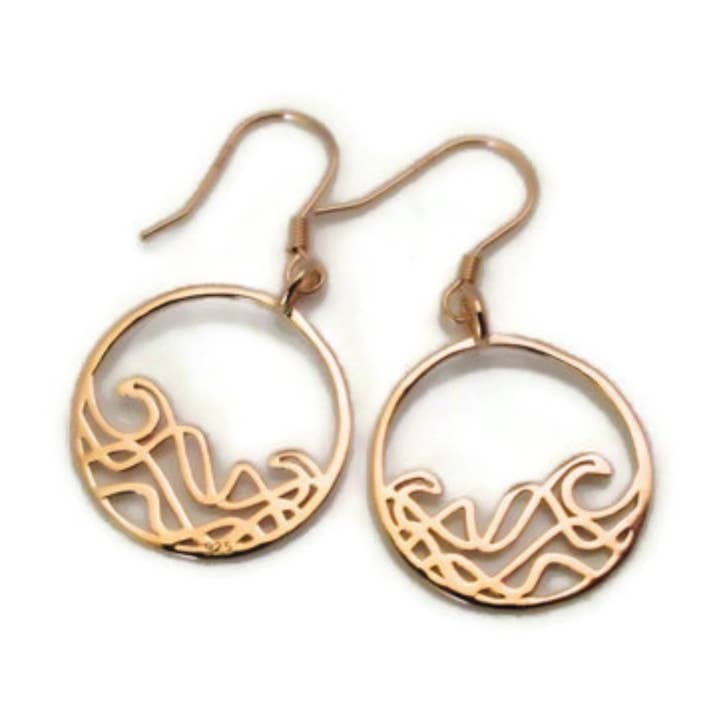 Boucles d'oreilles Petite Sombrio Circle pour la vente par Joie Designs