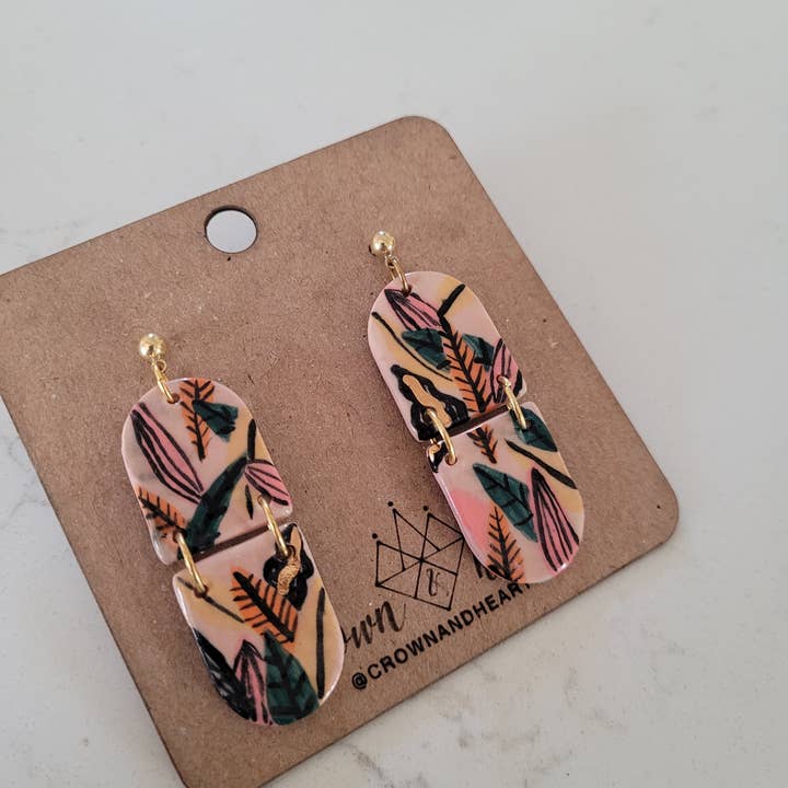 Tiered Jungle Earrings for wholesale by Crown & Heart