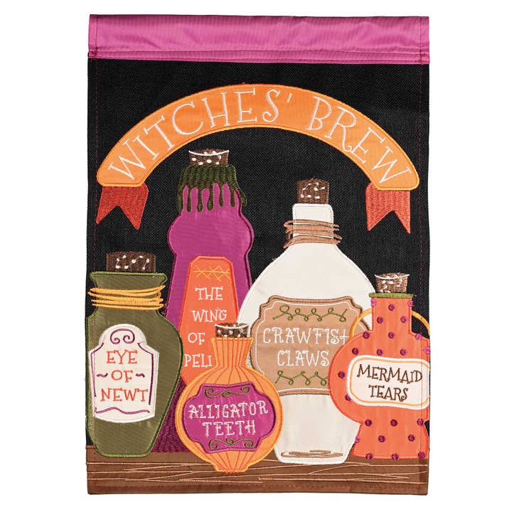 Flag Witchs Brew Polyester 13x18 BAD GRAMMAR for wholesale by Magnolia
