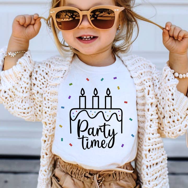 Birthday Toddler Shirt, Girl or Boy, Kids Birthday Party Tee for wholesale by Miche Custom