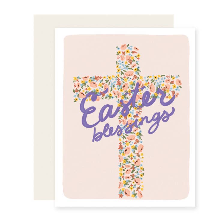 Easter Blessings Cross for wholesale by Slightly Stationery