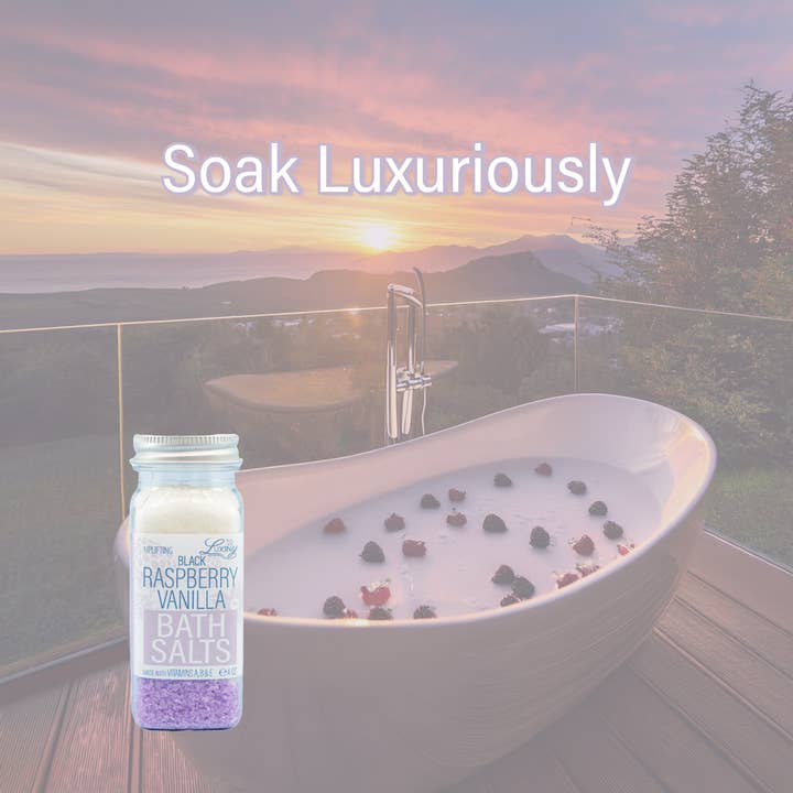 Luxiny Products - Luxurious Bath and Body - Wholesale Bath salts - Bath Salts | Black Raspberry Vanilla | 20oz | bath salt soak3