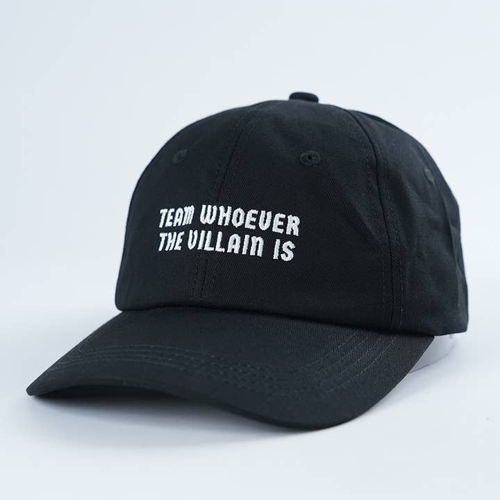 Well Versed Goods - Wholesale Baseball Cap - Unisex - Team Villain 🧛 Bookish Baseball Hat1