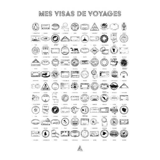 AVENTURA ÉDITIONS - Wholesale Art Print - Display travel visas2