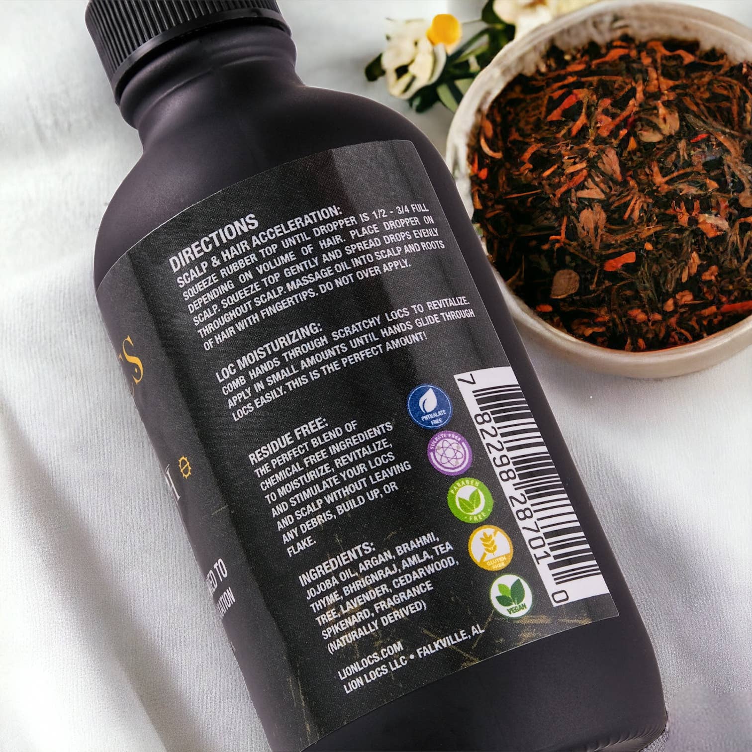 Lion Locs LLC - Wholesale Hair Oil - Lion Locs Loc Growth & Scalp Relaxation Oil - VEGAN7