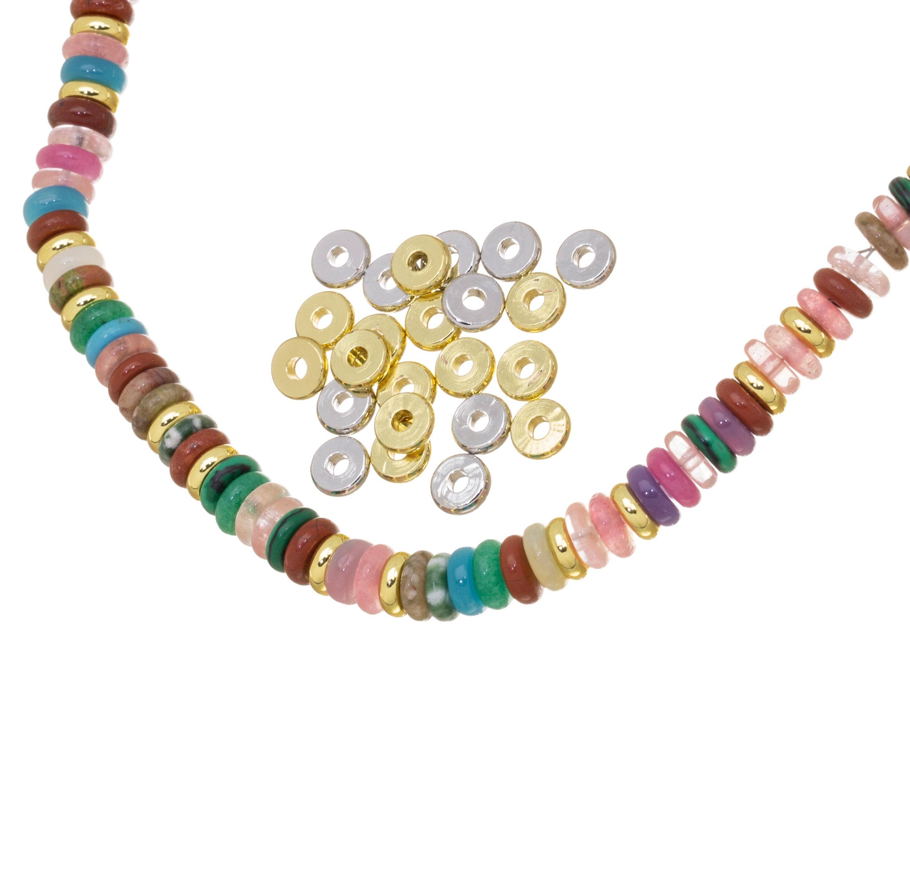 Jewel Pledge – Engroshandel Perler – Guld & Sølv Rondelle Dæk Skive Spacer Smykker.SPG-SPS0391