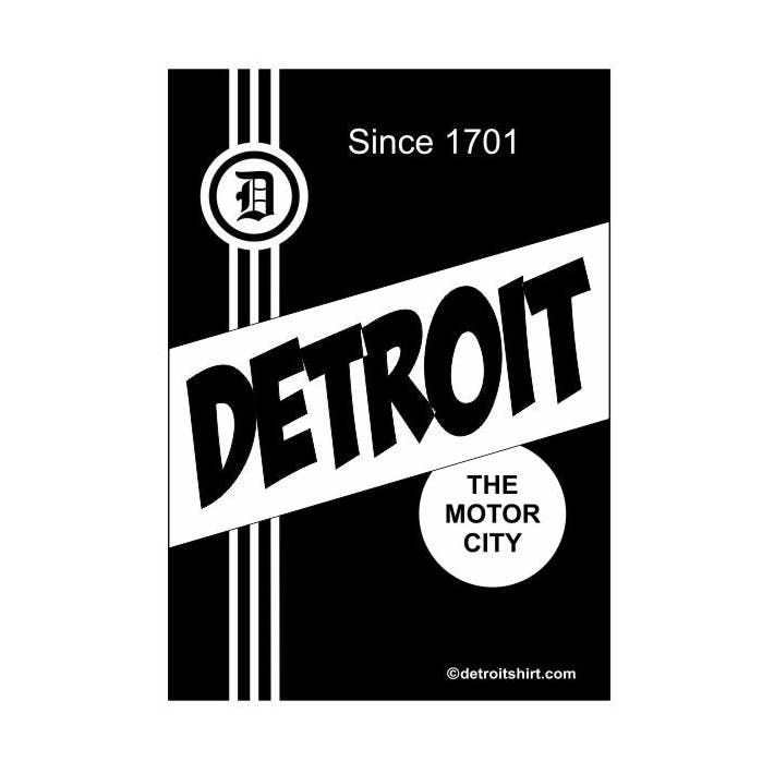 Dekal - Detroit Etikett Svart för wholesale av Detroit Shirt Co.