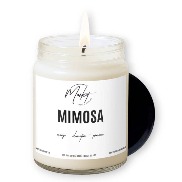 MIMOSA SOY CANDLE - WHITE LABEL for wholesale by Market Candle Company
