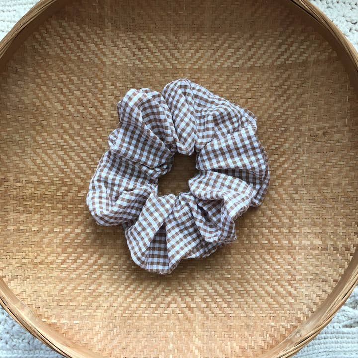 Billy Bamboo – Großhandel Haargummi – Damen – MINI-GINGHAM-HAARGUMMI - neutral8