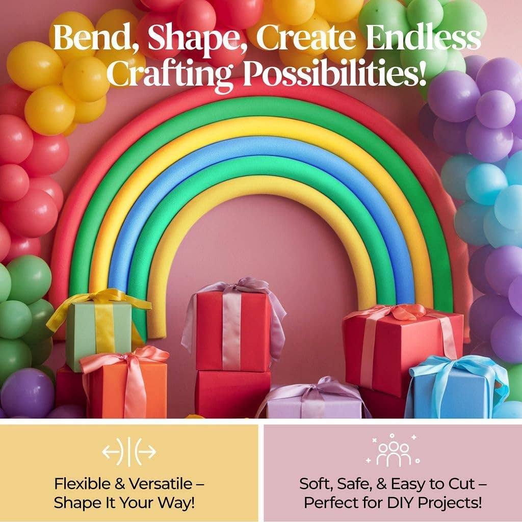 Play22 - Vente Jouet de plage/piscine - Enfant et bébé - Lot de 12 frites de piscine en mousse multicolores3