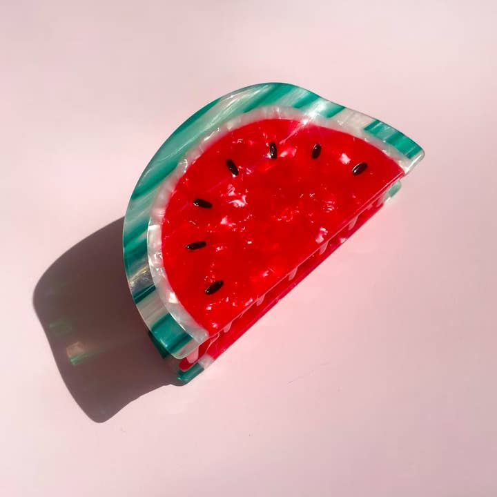 Line & Co - Wholesale Hair Clip - Women's - Watermelon Claw Clip // Cellulose Acetate