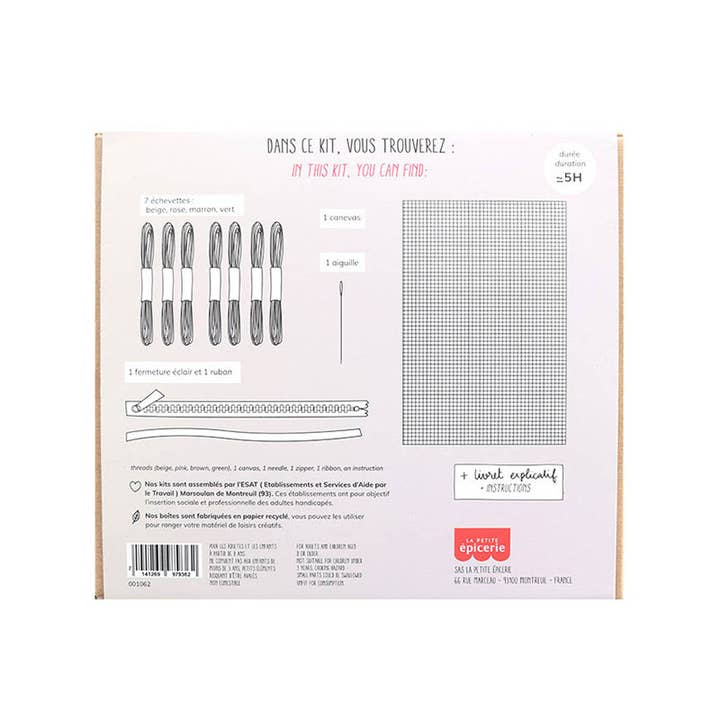La Petite Épicerie - Wholesale DIY Craft Kit - MKMI kit - My bargello pouch5
