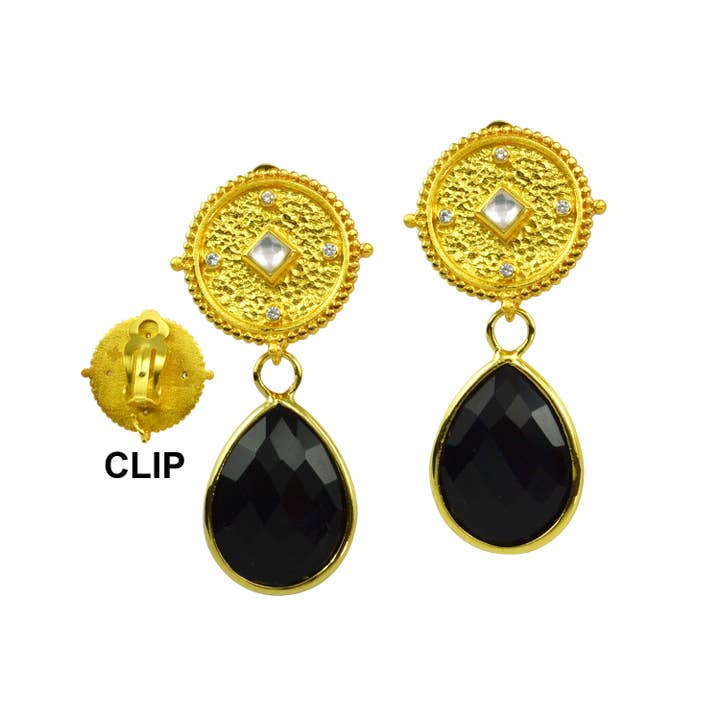 CHARLESTON OORBELLEN MET CLIP voor wholesale door Betty Carré