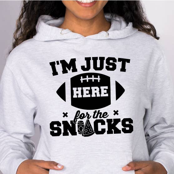 Here For The Snacks Hoodie for wholesale by femfetti