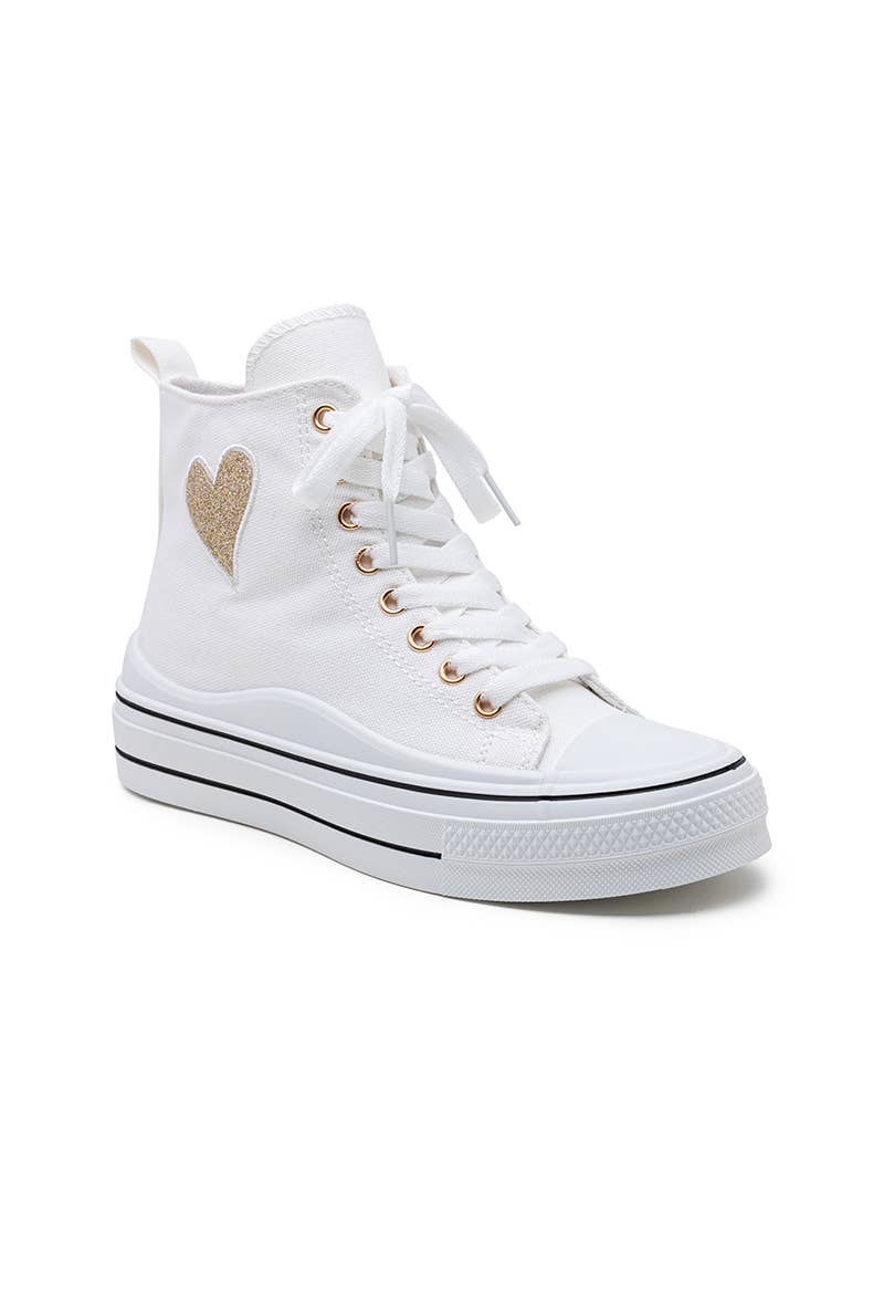 LADY GLORY - Wholesale Lifestyle Sneakers - Women's - High-top sneakers with heart4