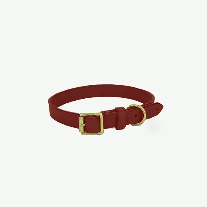 Collier plat Beaton - Bordeaux, Très petit pour la vente par Clementine est dogs