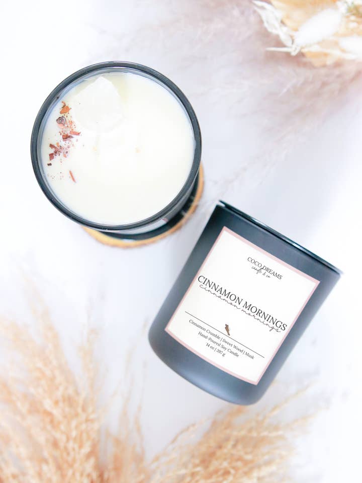 CINNAMON MORNINGS for wholesale by Coco Dreams Candle & Co LLC