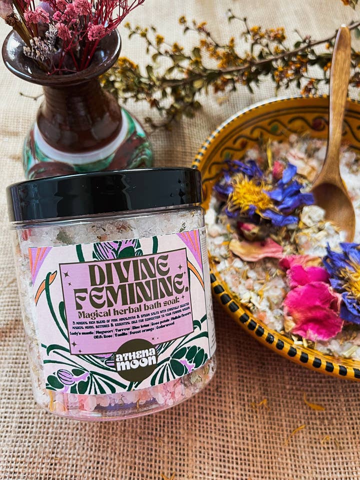 DIVINE FEMININE - Magical Herbal Bath Soak for wholesale by ATHENA MOON APOTHECARY