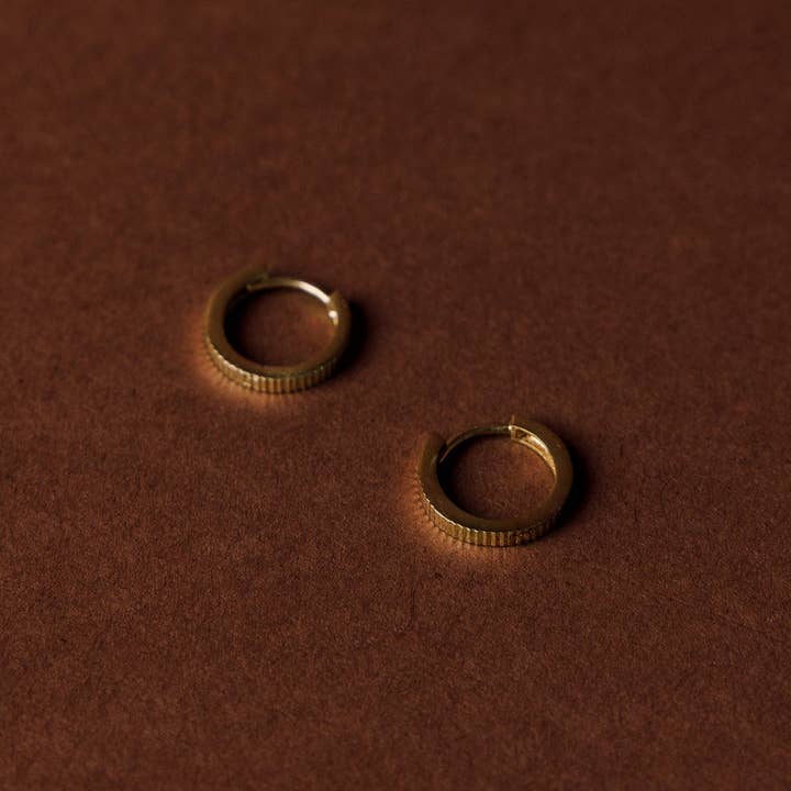 Natalie Borton Designs - Wholesale Hoop Earrings - 14k Fine Textured Colette Hoops1