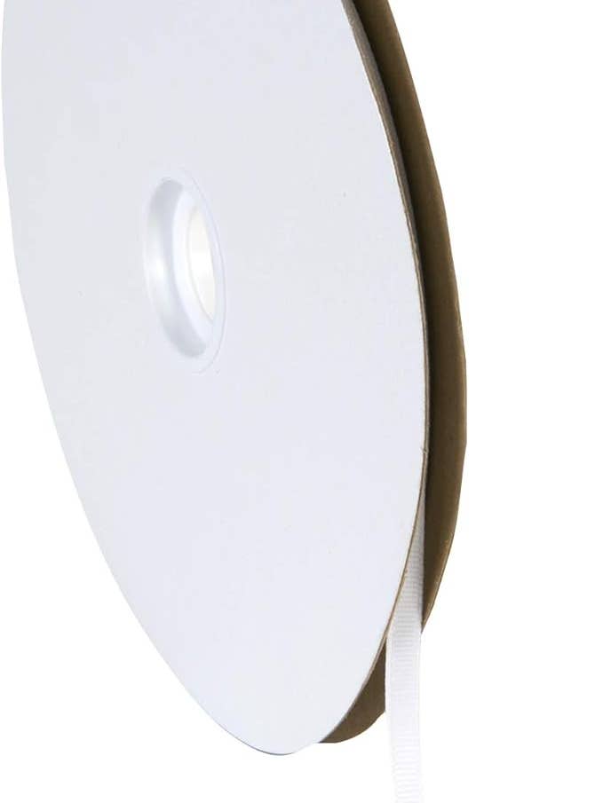 Grosgrain White 1/4" x 100 Yards for wholesale by Berwick Offray Ribbon