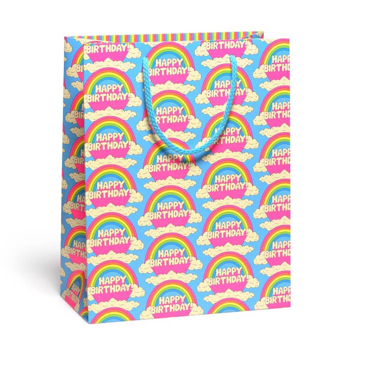 Red Cap Cards - Wholesale Gift Bag - All Over Rainbows gift bags