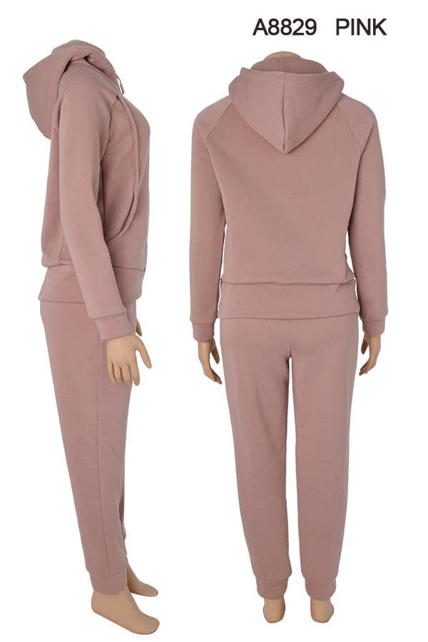 SSImport - Wholesale Lounge Set - Women's - A8829 2PCS/SET HOODIE JACKET AND PANTS MIX SIZES 12SET 7