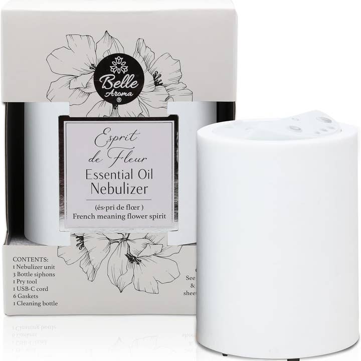 Belle Aroma® - Wholesale Electronic Diffuser - Esprit de Fleur Essential Oil Nebulizer-Light Stone Finish