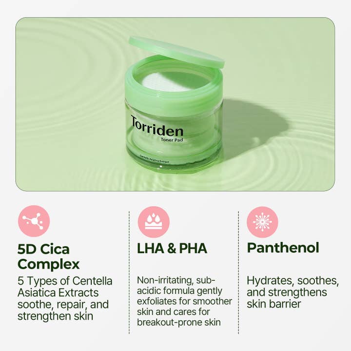 Glowiss – wholesale Ansiktstoner – Torriden BALANCEFUL Cica Toner Pads 60 Pads