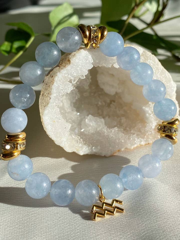 Bracciale Zodiaco Acquario per la vendita all'ingrosso da parte di 808 Company