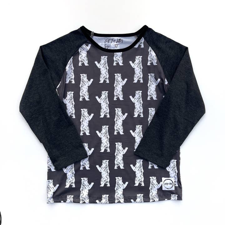 Hvid Bjørn Langærmet T-shirt for engroshandel hos JustForLittles